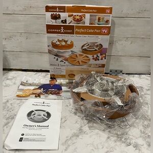 Copper Chef Perfect Cake Pan (As Seen on TV) Non-Stick Bakeware New